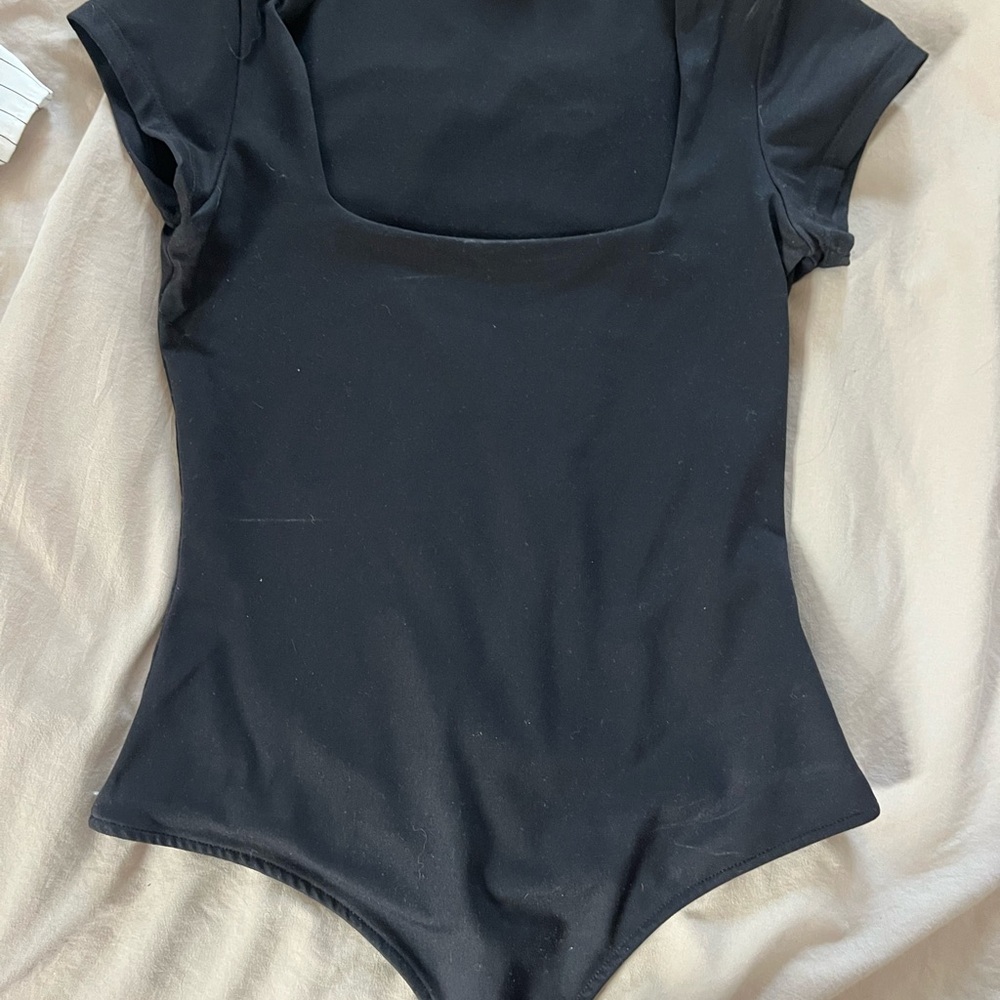 Black Square Neck Bodysuit free people